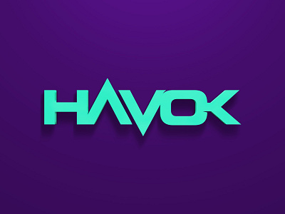 DJ Havok Logo 3d branding dj havok logo