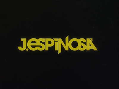 DJ J. Espinosa Logo Design animation branding club dj dj logo espinosa logo nightlife reveal yellow