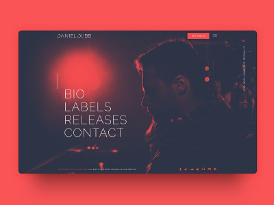 Daniel Dubb Website branding daniel dubb design dj label owner producer ui web web design website