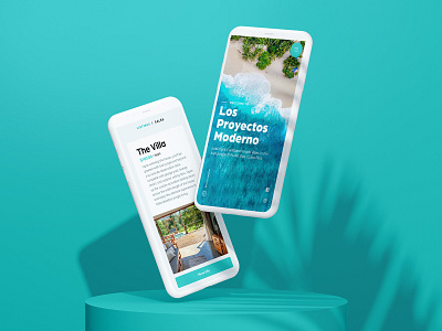 Los Proyectos Moderno Responsive Website beach minimal mobile rental vacation web design website