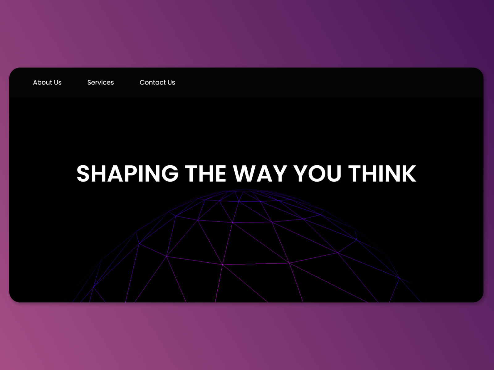 Threejs wireframe sphere by Matiss Jurevics on Dribbble