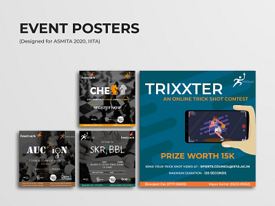 Event Posters graphic design minimal poster