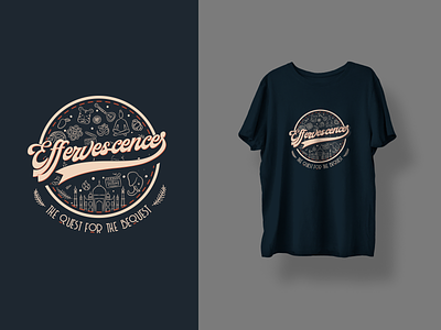 Effervescence'21 Official Merch branding graphic design illustration merchendise minimal t-shirt tshirt