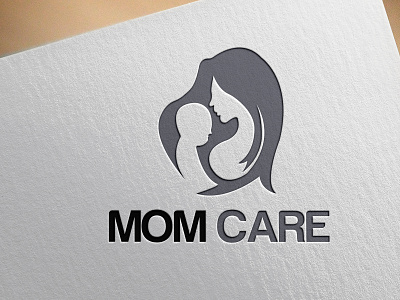 mom/ children care logo banner business card flyer logo design