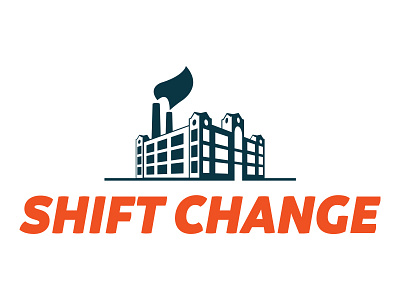 Shift change building factory logo shift