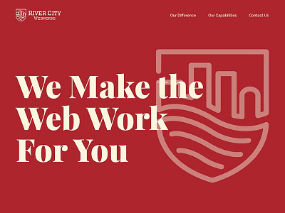 RCWW Site Intro red simple website