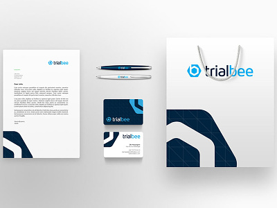 Trialbee Branding branding logo stationary