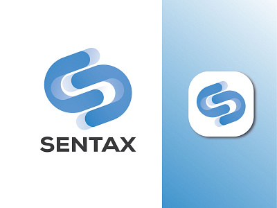 S Modern Logo... ( SENTAX ) brand design branding design icon illustration latter mark logo mark s latter logo