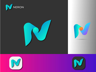 N Modern Logo brand design branding graphic design icon illustration logo n latter logo n mark