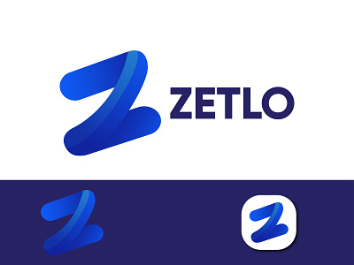 Z Modern Logo - App Icon (ZETLO) animation brand design branding design graphic design icon illustration logo motion graphics ui ux vector zlogo