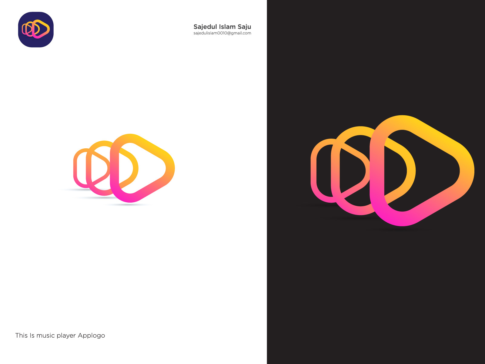 Abstract Music Player Logo. By Sajedul Islam Saju On Dribbble