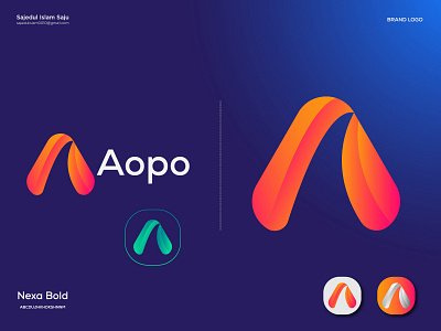 Modern A Latter Logo- App Icon alogo amodernlogo appo brand design branding graphic design icon illustration logo