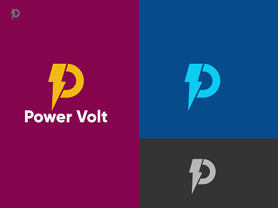 Power Volt Logo Design/ brand design branding design graphic design icon illustration logo ui ux vector