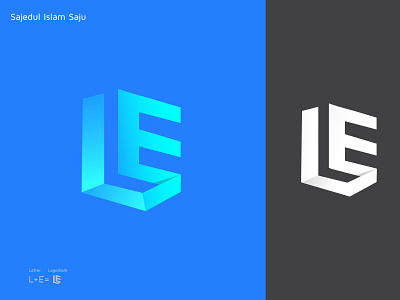 L+E Latter Logo Design.