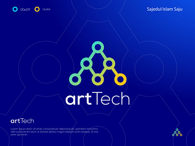 Art Tech Logo Design - Initial Latter A