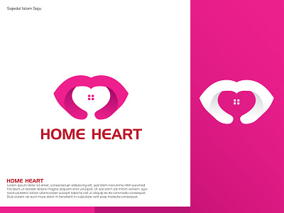 Home Heart Logo - abstract logo. brand design branding design graphic design icon illustration logo ui ux vector