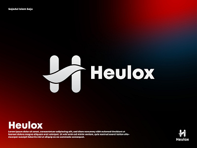 H Modern Logo - (Heulox) brand design branding design graphic design icon illustration logo ui ux vector