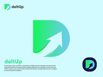 DeltUp Company Logo Design. 3d animation arrowup brand design branding companylogo design graphic design icon illustration logo motion graphics realstate ui ux vector