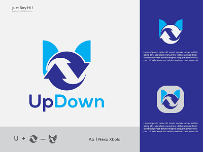 Up and Down Logo Design. 3d animation brand design branding design graphic design icon illustration logo motion graphics ui ux vector
