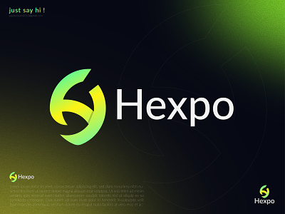 Abstract Logo Design - H Modern Logo (Hexpo) 3d animation brand design branding design graphic design icon illustration logo motion graphics ui ux vector