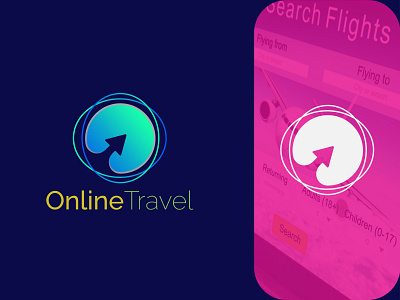 Travel Agency Logo Concept - Online Travel Logo Design. 3d animation brand design branding design graphic design icon illustration logo motion graphics travel travel agency ui ux vector