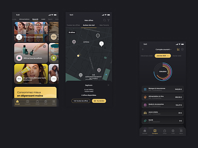 Gold Circle Application - UI Design application design interaction interaction design product design ui ui design