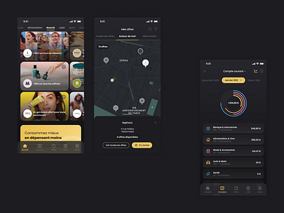 GOLD CIRCLE APPLICATION - UI DESIGN application design interaction interaction design product design ui ui design