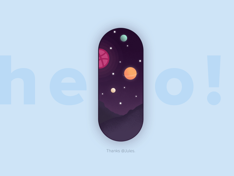 Hello from space !