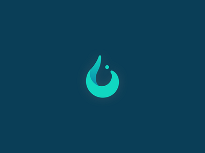Logo concept brand branding drop green logo shape water yoga zen