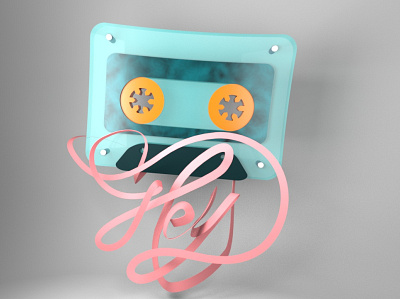 cassette 3d 3d art c4d graphicdesign parisa