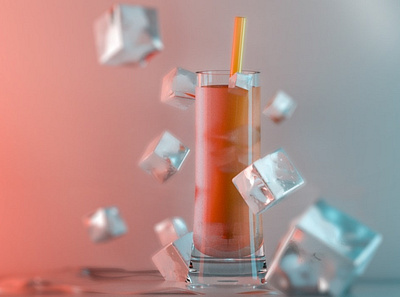 glass and ice 3d 3d art arnold arnoldrender c4d glass graphicdesign ice octanerender parisa tavakoli