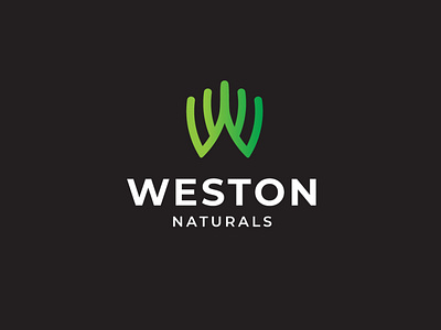 Weston Naturals abstract logo brand and identity brand designer brand identity brand identity design branding design flat logo graphic design illustration lettermark logo logo logo design logo mark modernlogodesign organic logo