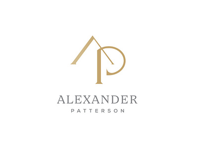 AP monogram logo design