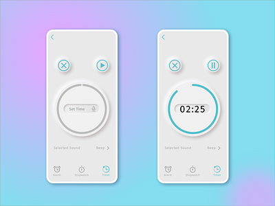 Countdown Timer countdown timer dailyui dailyui 014 neumporphism timer