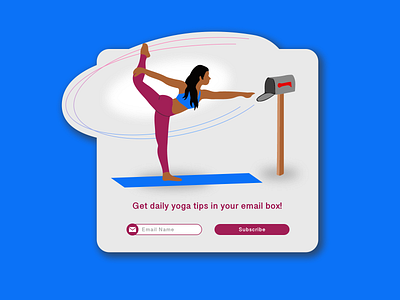 Pop-up / Overlay daily ui daily ui 016 dailyui illustration overlay pop up yoga