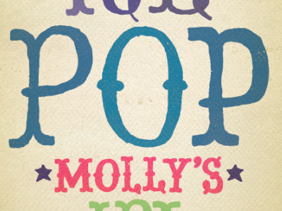 ICE POP MOLLY's IPA beer color fun label type