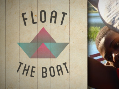 FLOAT the BOAT 2 boat float the boat gradient logo mark non profit simple vector web