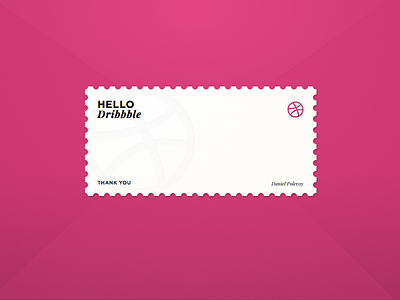 Dribble First Shot card debut dribbble first first shot invite