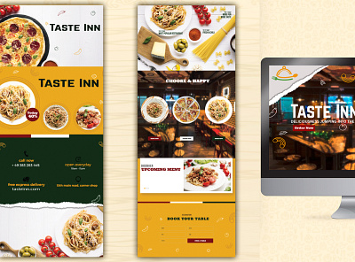 Restaurant Website design illustration logo logo design logotype minimalist logo real estate logo store identity store logo ui website design website development website prototype website ui