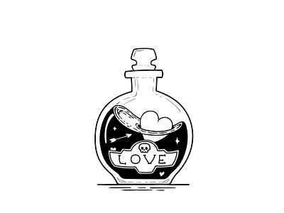 Love Potion #9: illustration illustration micron pen