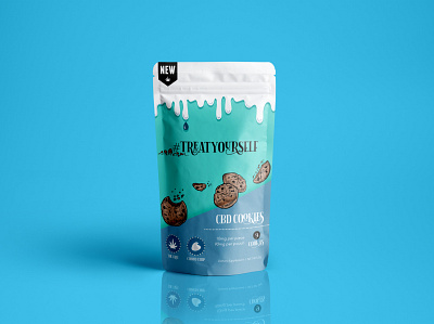 #treatyourself: concept design adobe illustrator cbd cbd packaging concept concept design cookies food and drink