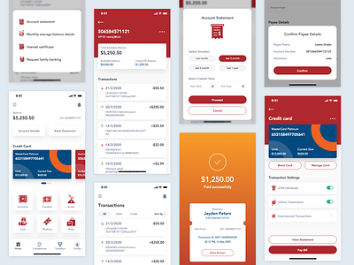 iMobile - Mobile banking app app bank banking app credit card ios mobile money sketch transaction transfer money