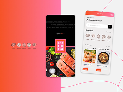 Loqueveo restaurante de comida para llevar design web figma food mobile mobile design responsive restaurant takeaway ui design web design