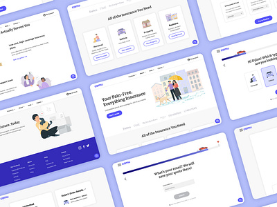 Camu - Insurance Website UI Design