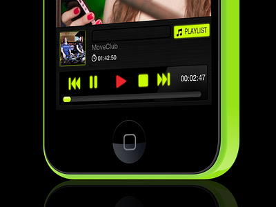 Move Club App app dance disco dj green iphone move club music photos play player sexy