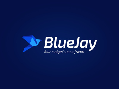 BlueJay App Logo bird brand flat icon logo logotype