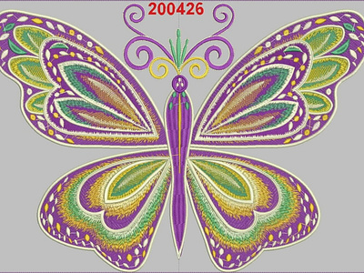 Buterfly embroidery design