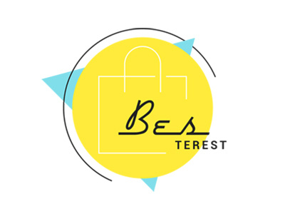 Besterest Logo branding design flat illustration logo minimal store typography ui web website