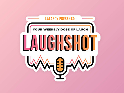 Podcast Laughshot branding design graphic design icon illustration logo minimal typography vector website