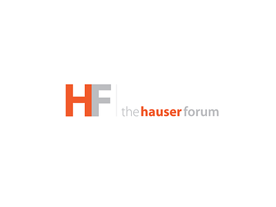 Branding: The Hauser Forum brand identity branding design logo tech typography web design